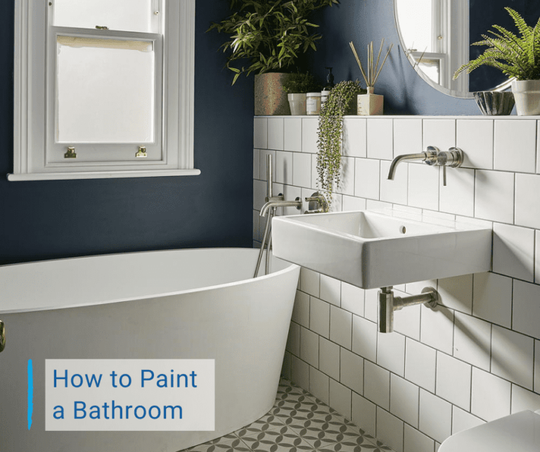 How to paint a bathroom image