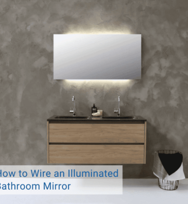 How to wire an illuminated bathroom mirror feature image