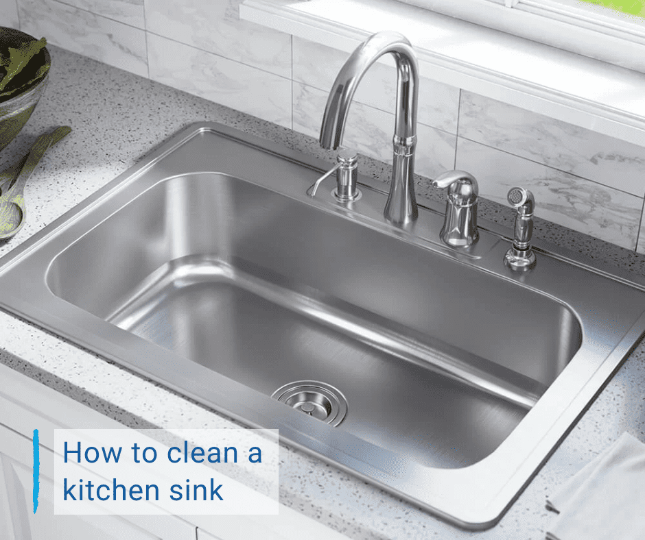 How to clean a kitchen sink feature image