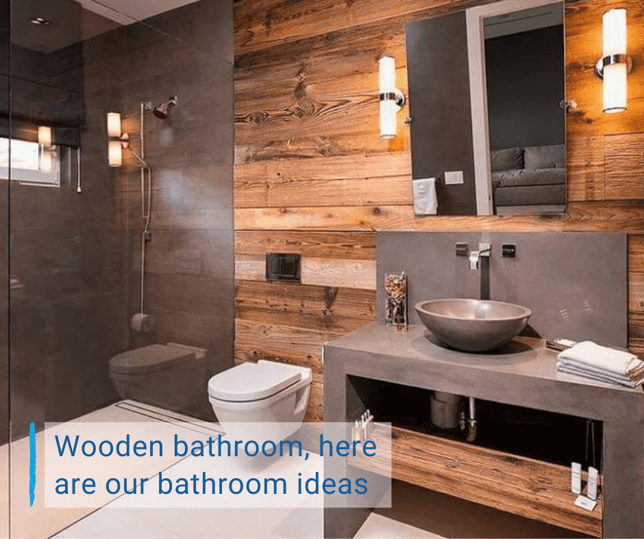 4 ideas for a wooden bathroom