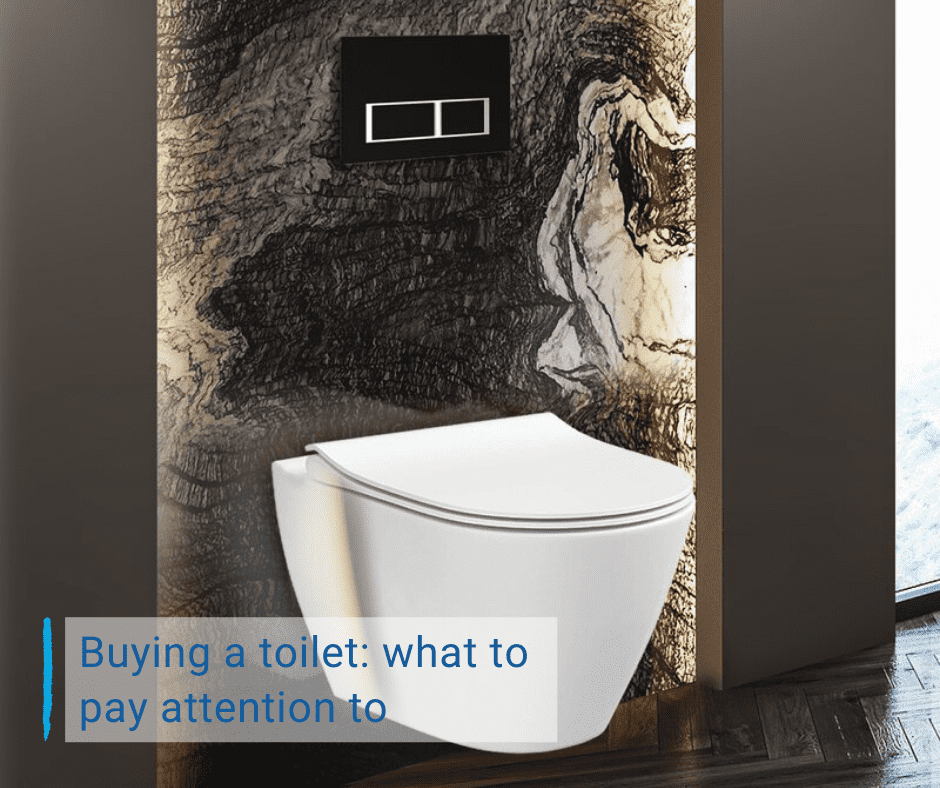 Buying a toilet, Wall hung toilet with flush plate