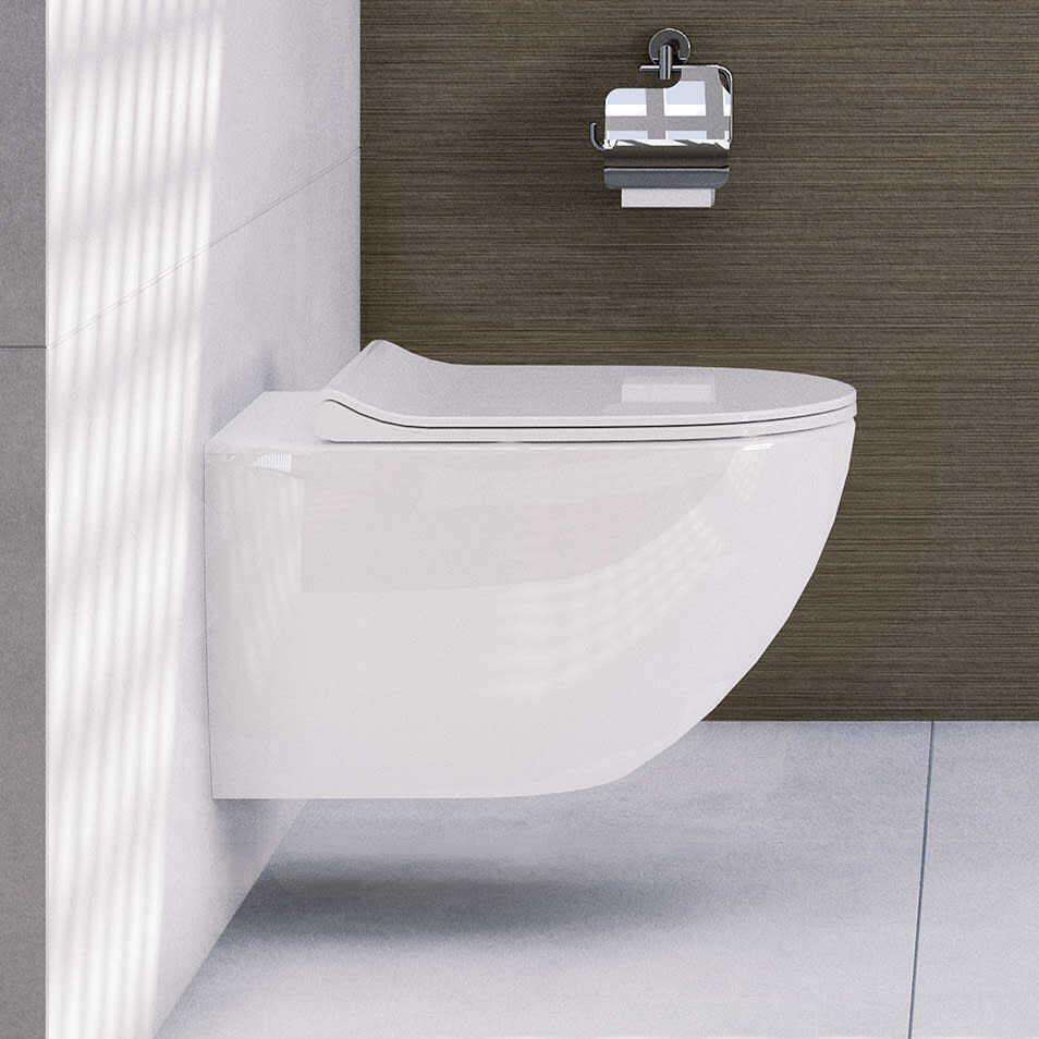 Vitra Sento quick release soft close toilet seat and slim seat
