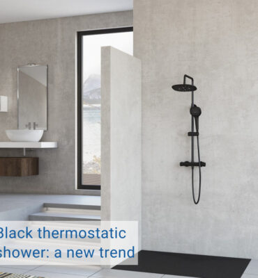Black thermostatic shower a new trend