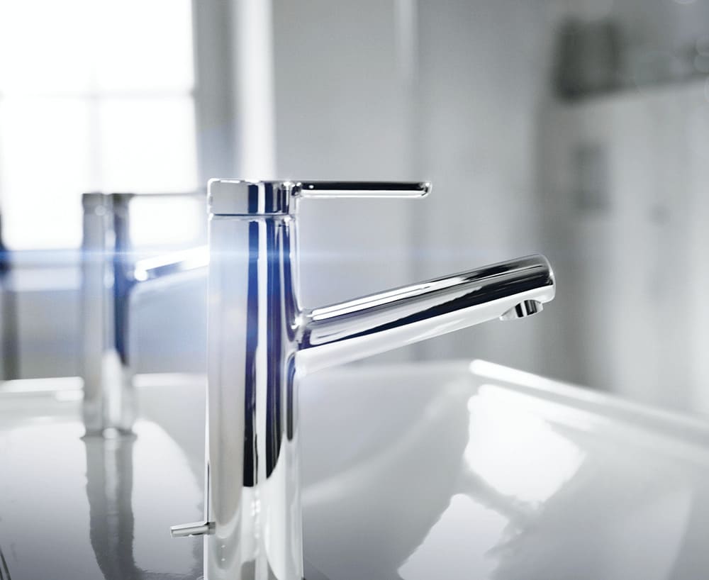 Hansa silver water tap
