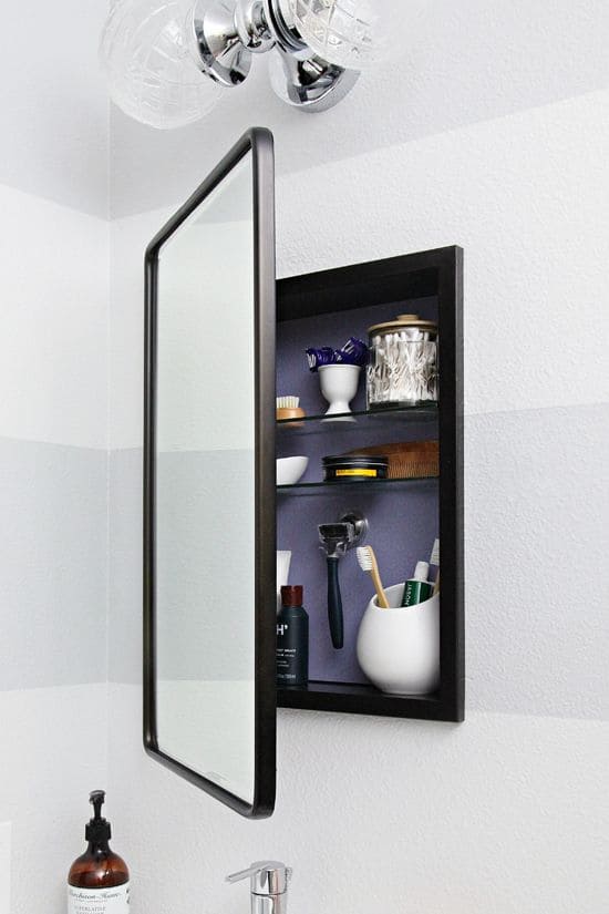 bathroom mirror cabinet, storage ideas for small bathrooms