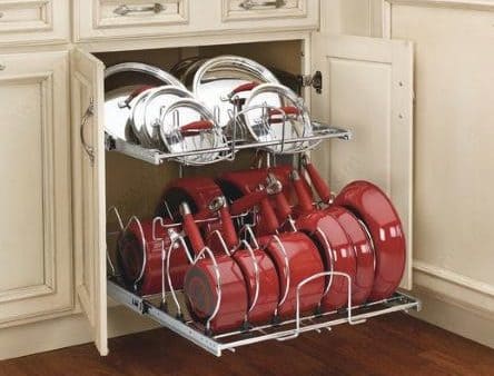 kitchen organiser for pans and lids