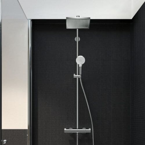 Hansgrohe Crometta 240 shower pipe ecosmart chrome
