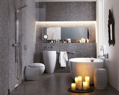 Geberit grey and white bathoom