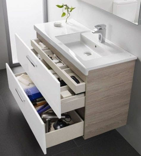 vanity unit drawers bathroom storage ideas.
