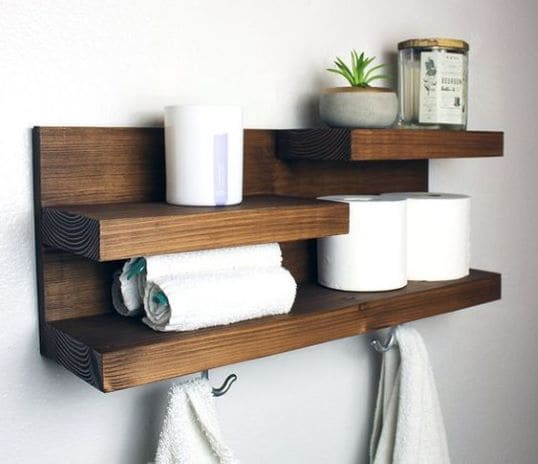 bathroom storage ideas with open shelves