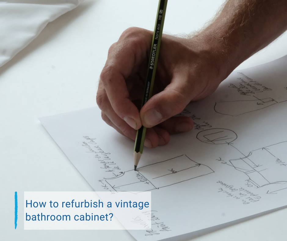 How to refurbish a vintage bathroom cabinet