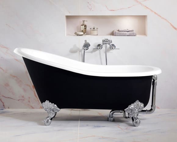 Victoria  + Albert black tubs