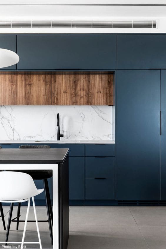 Blue modern kitchen