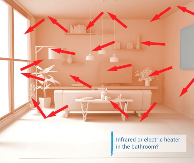 Infrared or electric heater in the bathroom?