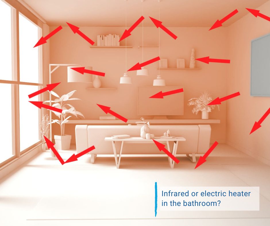 Infrared or electric heater in the bathroom?