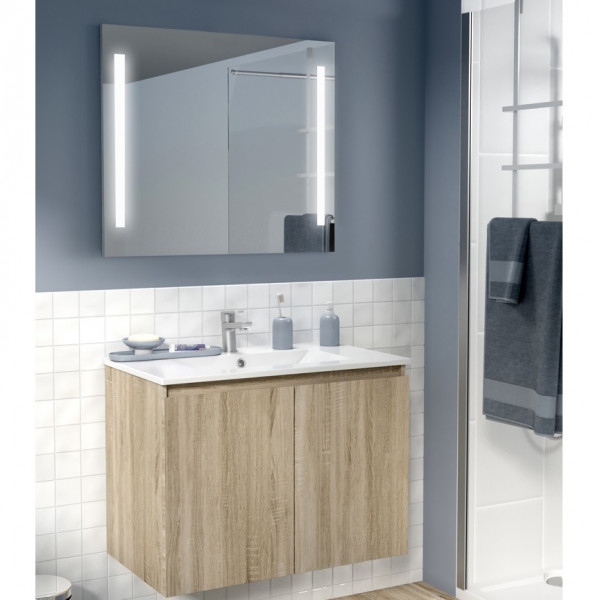 827364 Illuminated Bathroom Mirror Allibert
