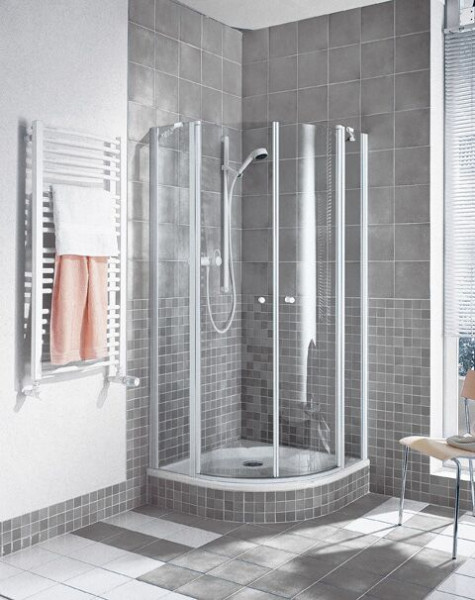 Kermi Shower Enclosure IBIZA 2000 Quadrant 2 parts 1750 x 800 mm with fixed panel I2O30080171AK