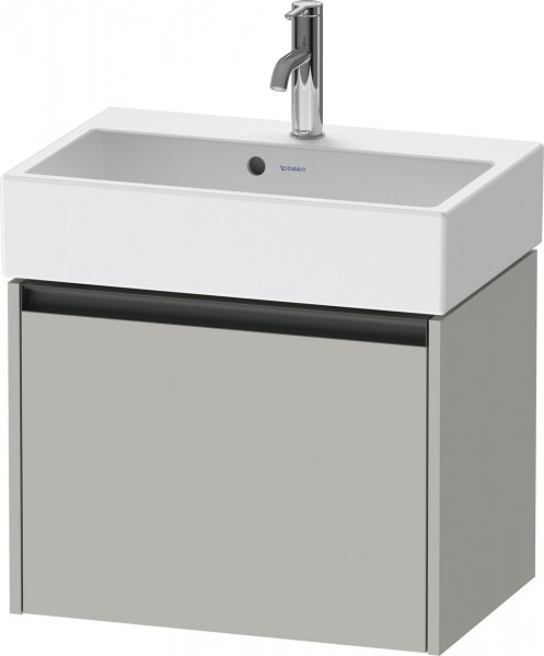 Vanity Unit Built-In Basin Duravit Ketho.2 Compact 1 drawer, anthracite handle, for Vero Air washbasin 584x440x390mm Concrete Grey Matt K25073007070000