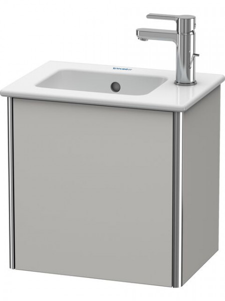 Duravit Vanity Unit XSquare for ME by Starck 072343, left version Concrete Grey Matt 400x410x289mm