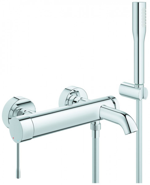 Wall Mounted Bath Shower Mixer Tap Grohe Essence with hand shower Chrome