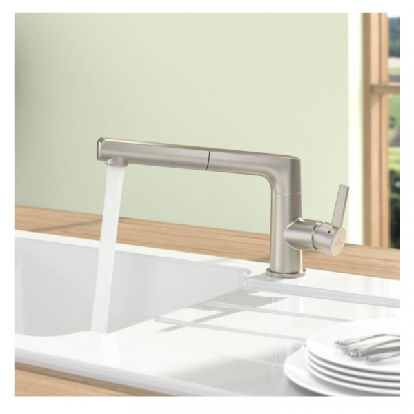 Villeroy and Boch Pull Out Kitchen Tap Soprano Shower 60x260x260mm Stainless Steel