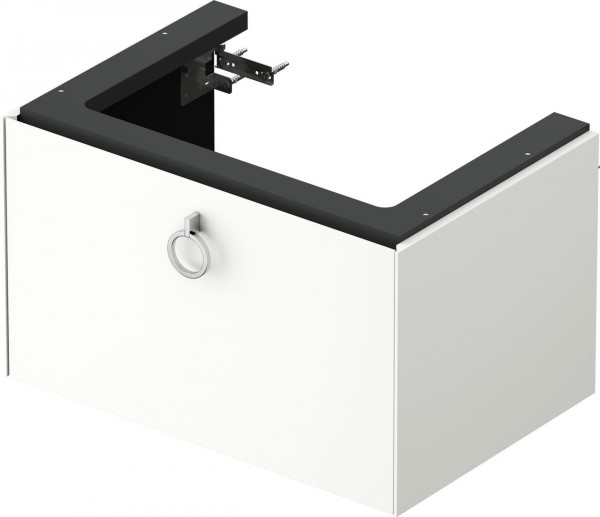 Vanity Unit Built-In Basin Duravit White Tulip 1 drawer, handle 684x410mm White silk matt WT425103636