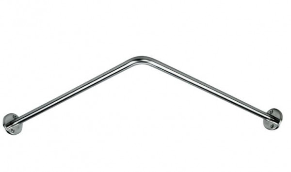 Delabie Shower Angled Curtain Rail Stainless Steel