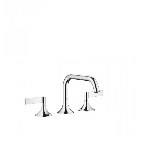 Freestanding 2 Handle Basin Tap Dornbracht VAIA 3 holes, Waste fitting 144mm Chrome 20705819-00