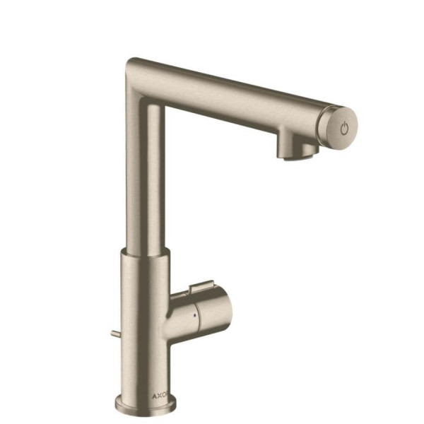 Axor Washbasin mixer with drain fitting 220 mm Uno Brushed Nickel