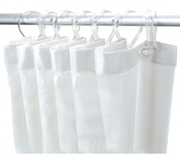 Delabie Shower Curtain Rail White 1382