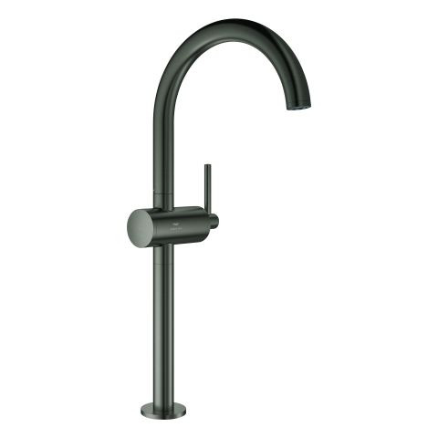 Single Hole Mixer Tap Grohe Atrio 422mm Brushed Hard Graphite