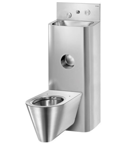 Delabie Toilet and Sink Unit Combi KOMPACT WC pan suspended central 166500