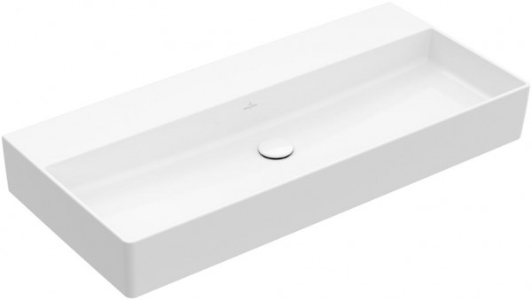Villeroy and Boch Vanity Washbasin Memento 2.0 grounded without hole without overflow White Alpin 1000mm