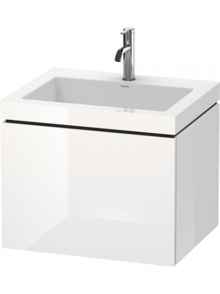 Duravit Bathroom Set L-Cube Without Tap Hole 500x600x480mm Concrete Grey Matt LC6916N0707
