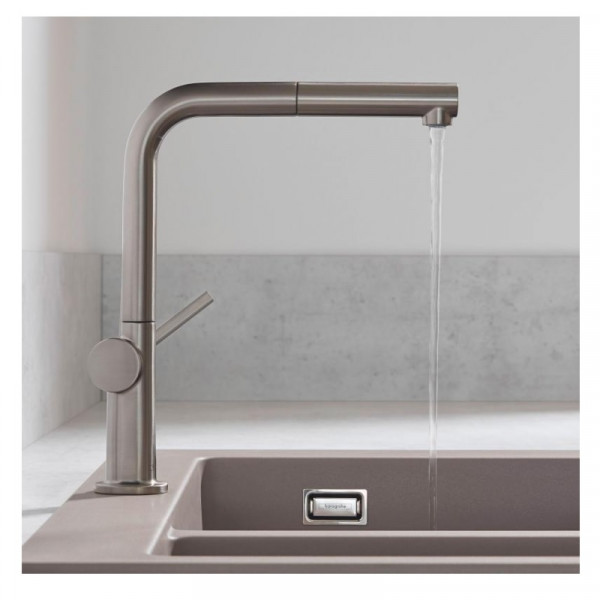 Hansgrohe Kitchen Mixer Tap Talis M54 270 Pull-out hand shower 1 spray 296x215x100mm Stainless Steel