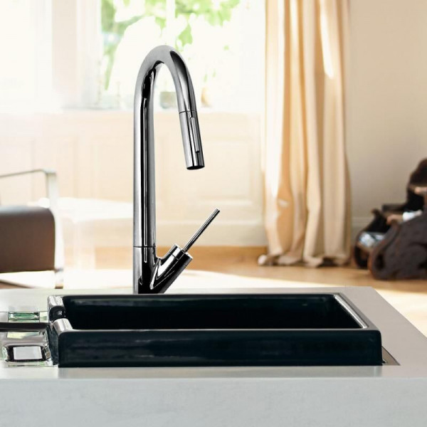 Pull Out Kitchen Tap Starck Single lever Axor