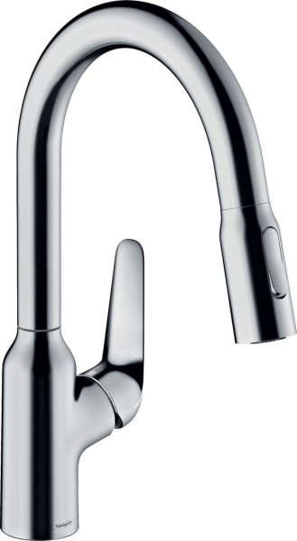 Pull Out Kitchen Tap Hansgrohe Focus M42 2jet 180mm Chrome
