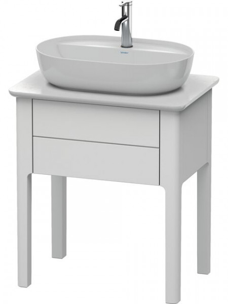 Duravit Wall Hung Basin Units L-Cube Floor-standing 3 Tap Holes 698x600x480mm White High Gloss Lacquer LU956003636
