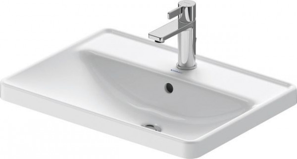 Vanity Basin Duravit D-Neo ground, With overflow, 1 hole 600x170mm White
