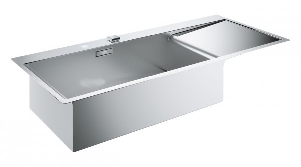 Grohe Stainless steel sink 1 Basin drainer 1160x520mm Flush-mounted/left installation K1000 Stainless Steel