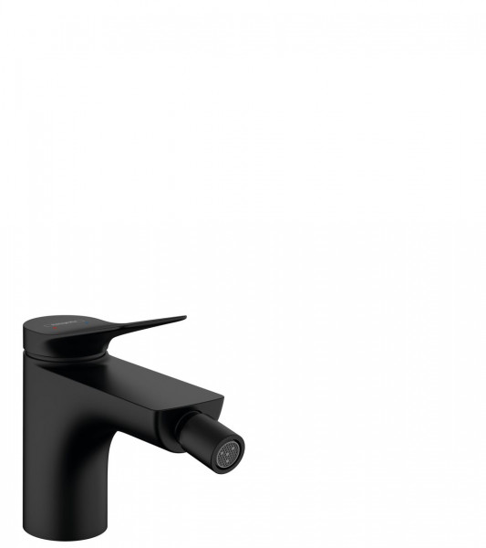 Bidet Tap Hansgrohe Vivenis Single lever, with waste fitting Black Mat