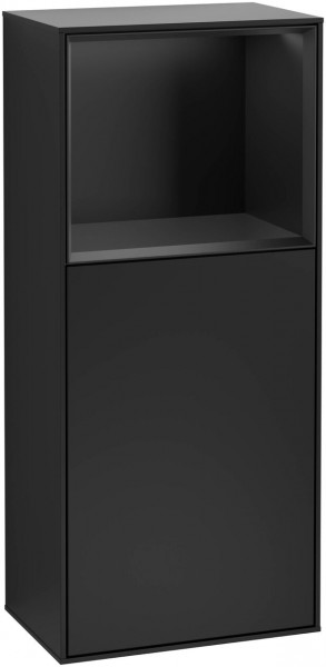 Villeroy and Boch Wall Mounted Bathroom Cabinet Finion 418x936x270mm Black matte Lacquer F510PDPD