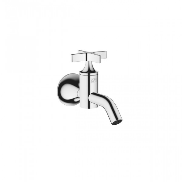 Wall Mounted Basin Tap Dornbracht VAIA Cold water, cross handle ø60mm Chrome 30010809-00