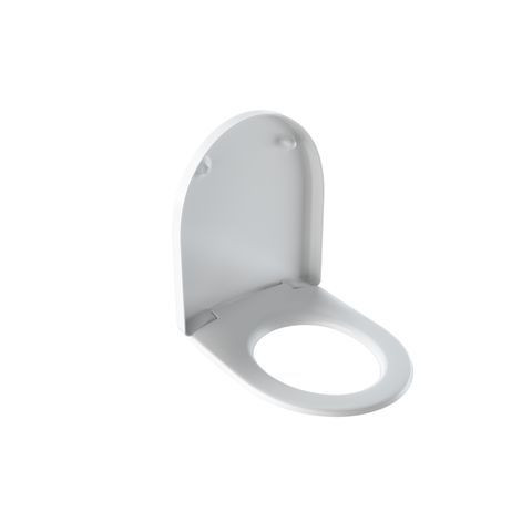 Geberit D Shaped Toilet Seat iCon 468x355x46mm White Without | No