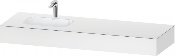 Bathroom Set Duravit Qatego Washbasin left 1 hole, Countertop 1600mm White Matt QA4693018180000