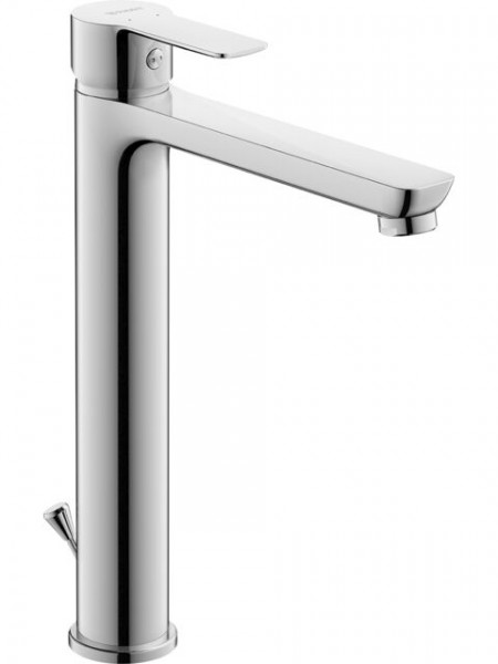 Duravit Tall Basin Tap A.1 single handle with waste system 295mm Chrome