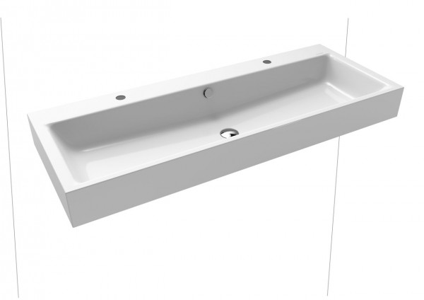 Kaldewei Wall Hung Basin Double with overflow Puro Alpine White