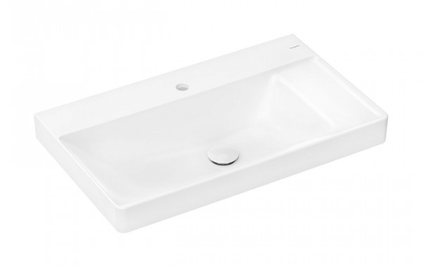 Vanity Basin Hansgrohe Xelu Q 1 hole Shelf right SmartClean 800x480x80 mm White
