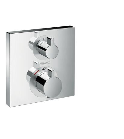 Hansgrohe Thermostat for concealed installation Ecostat with shut-off valve 1 function Chrome
