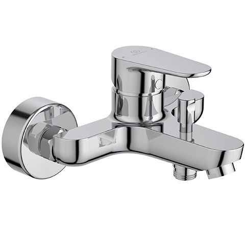 Wall Mounted Bath Shower Mixer Tap Ideal Standard CERAFINE O with reversing valve Chrome